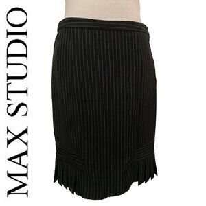 ♥ Max Studio Pinstripe Skirt